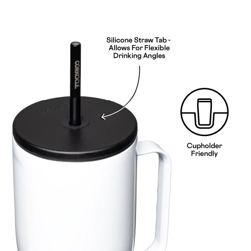Corkcicle 30 oz Cold Cup XL Storm Tumbler with Straw info 3