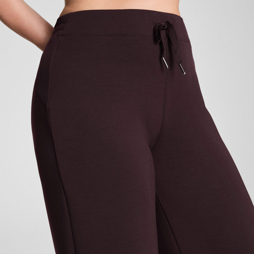 Women's Spanx AirEssentials Wide Leg Truffle Brown Pant detail