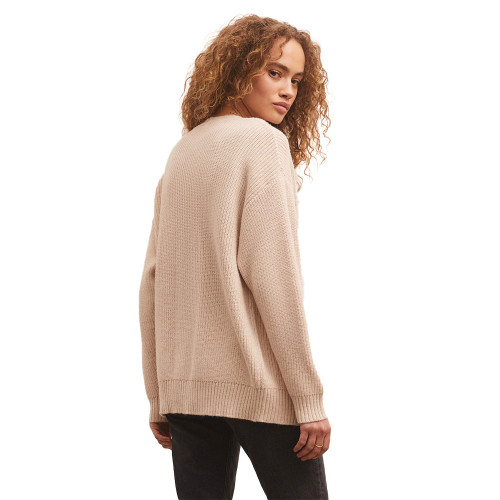 Women's Z Supply Whisper White Fern Cardigan Back