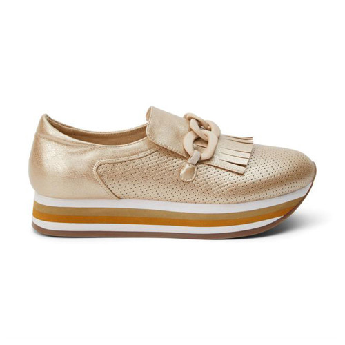 Women's Matisse Bess Platform Loafer in Gold