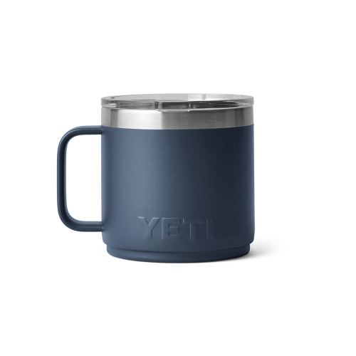 Yeti Rambler 14 oz Navy Mug 2.0 with Magslider Lid back