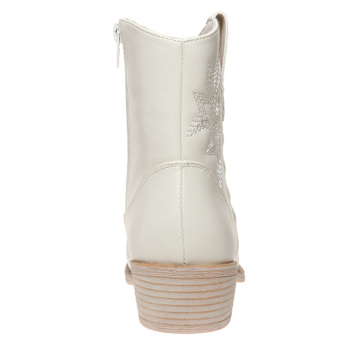 Women's Pierre Dumas Kaylee-9 Western Cream Bootie back
