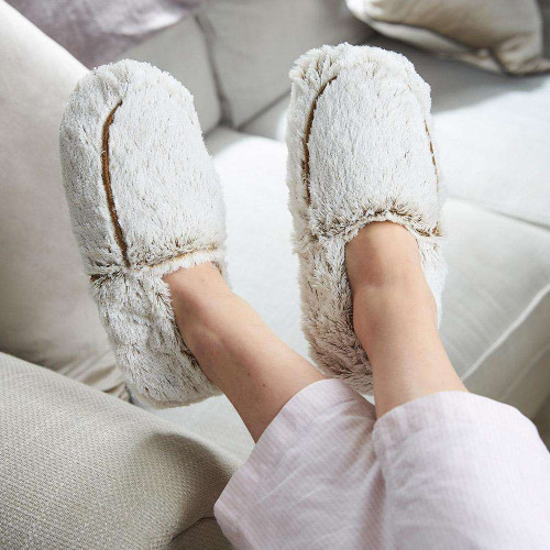 Women's Warmies Marshmallow Brown Microwavable Slippers Lifestyle Women's Warmies Marshmallow Brown Microwavable Slippers Lifestyle
