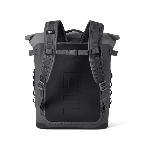 Back of Yeti Hopper M20 Charcoal Backpack Cooler with Straps