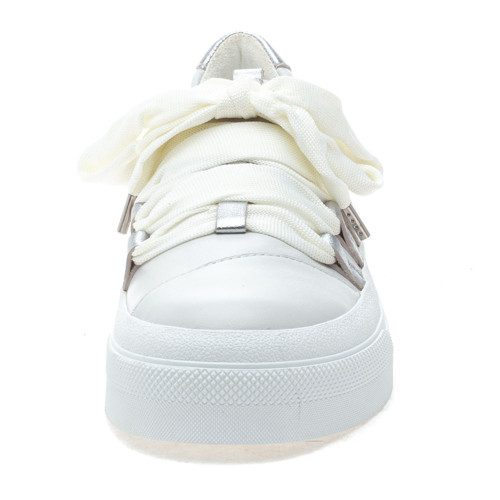 Women's J/Slides Garson Platform White Leather Sneaker toe