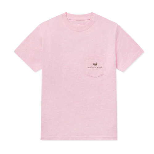 Boys' Southern Marsh Duck Originals Camo Washed Pink Tee front