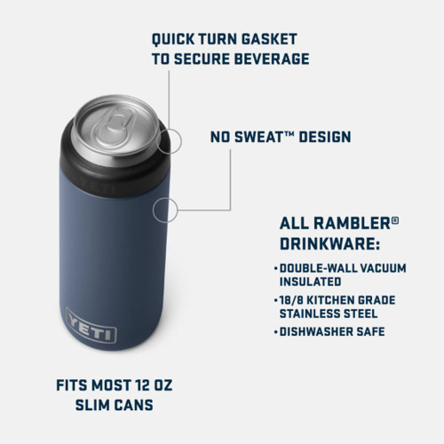 Yeti - 12 oz Rambler Colster Slim Can Insulator Seafoam