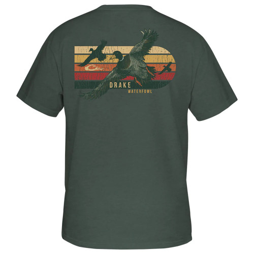 Men's Drake Sunrise Flight Tee Pine Needle Heather Main