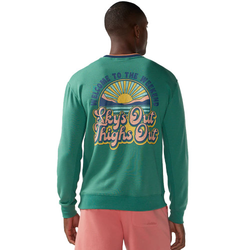 Men's Chubbies Dazed And Camp-Fuzed Crew Sweatshirt Back Graphic