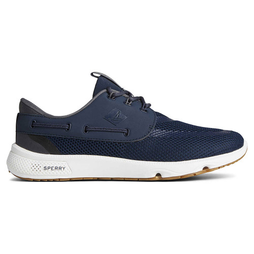 Men's Sperry Topsider 7 Seas 3-Eye Sneaker Navy Side Men's Sperry Topsider 7 Seas 3-Eye Sneaker Navy Side