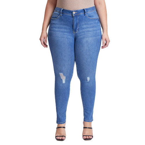 Women's YMI Missy Basic 5 Pocket Skinny Jean - Plus Size | Eagle