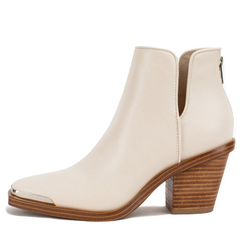 Women's Yellow Box Valeska Cut-Out Bootie Ivory Side