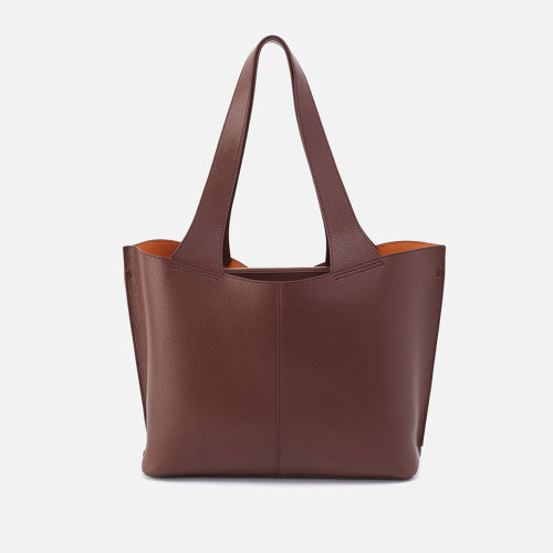 HOBO Vida Leather Tote Chocolate Yam Main