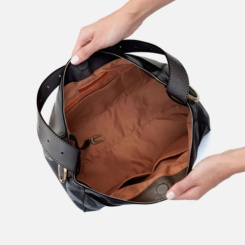 HOBO Render Shoulder Bag Black Inside