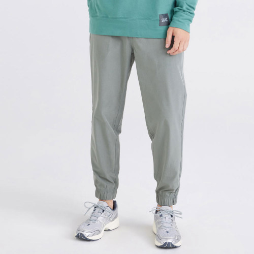 Men's Saxx Go To Town Joggers Cargo Grey Front Model