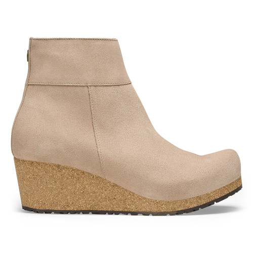 Women's Birkenstock Ebba Wedge Boots in Warm Sand Side Women's Birkenstock Ebba Wedge Boots in Warm Sand Side