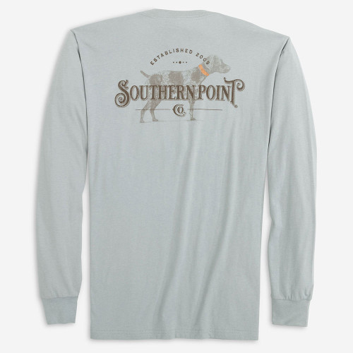 Boys' Southern Point Co. Long Sleeve Dry Good River Blue Tee
