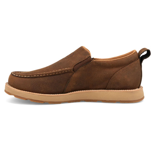 Men's Twisted X Cellstretch Wedge Slip-On Shoe Brown Inner