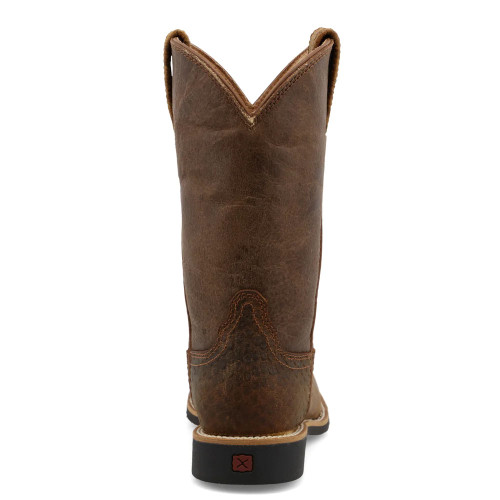 Boys' Twisted X Top Hand Boots - Tan Chocolate Heel