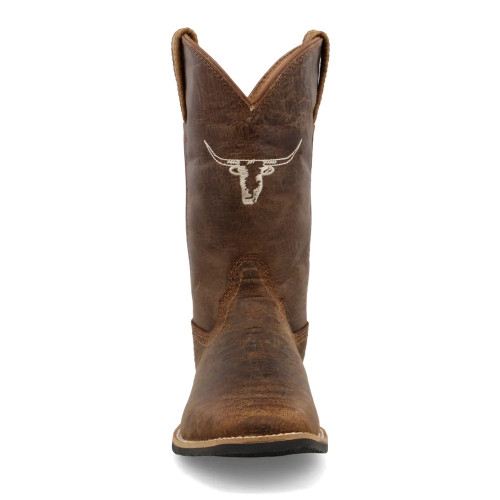 Boys' Twisted X Top Hand Boots - Tan Chocolate Toe