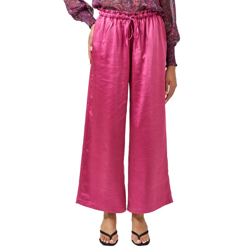 Women's Mystree Wide Leg Satin Pant Fuchsia Main