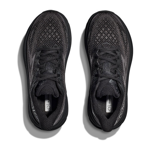 Men's HOKA Clifton 9 Black Sneaker top