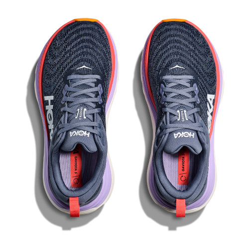 Women's HOKA Gaviota 5 Sneaker Anchor Grapefruit Wide top