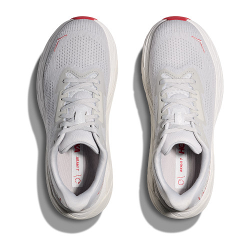 Women's HOKA Arahi 7 Sneaker Wide Cosmic Grey Ruby Red top Women's HOKA Arahi 7 Sneaker Wide Cosmic Grey Ruby Red top
