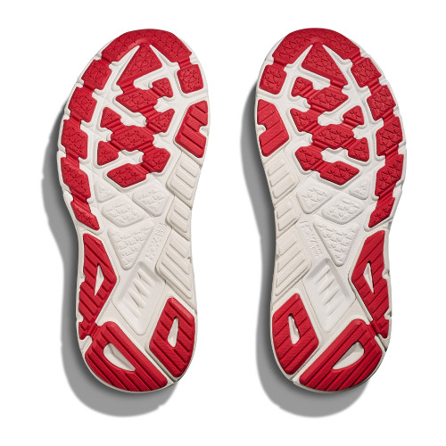 Women's HOKA Arahi 7 Sneaker Wide Cosmic Grey Ruby Red sole Women's HOKA Arahi 7 Sneaker Wide Cosmic Grey Ruby Red sole