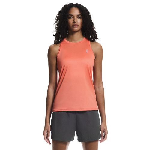 Women's On Core Tank Reef Orange Front Model