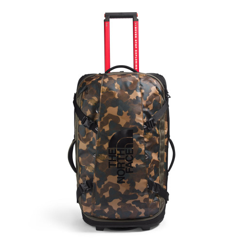The North Face 28" Base Camp Rolling Thunder Duffle Utility Brown Camo Texture Print/TNF Black  Front