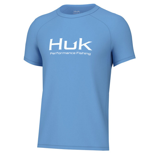 Huk Kona Batiki Harbor Mist Mens Short Sleeve Shirt Blue XL