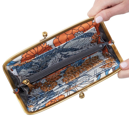 HOBO Cora Large Frame Wallet Black Interior HOBO Cora Large Frame Wallet Black Interior