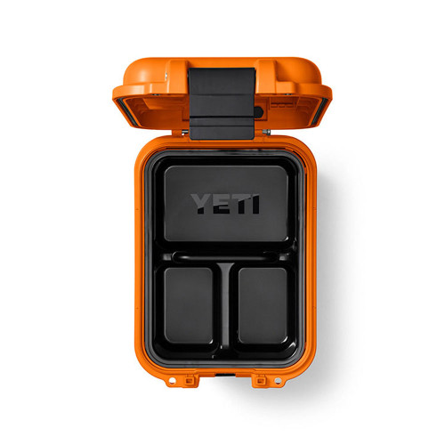 YETI LoadBox GoBox 15 Gear King Crab Orange Case top divider