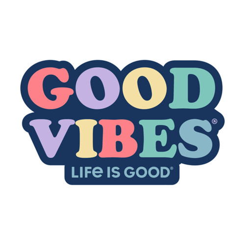 Life Is Good Good Vibes Sticker Multi