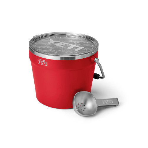 Yeti Rambler Beverage Rescue Red Bucket with Lid scoop Yeti Rambler Beverage Rescue Red Bucket with Lid scoop