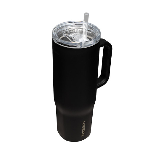 Corkcicle 40 oz Cruiser Matte Black Tumbler lid