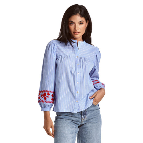 Women's Dear John Denim Xanthe Embroidery Detail Blouse