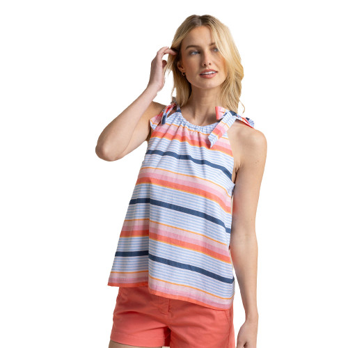 Women's Southern Tide Kaylen Set Sail Stripe Top Conch Shell Main