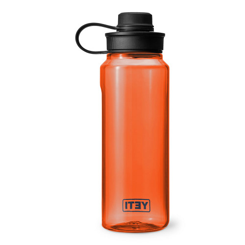 YETI Yonder 1 Liter Water King Crab Orange Bottle with Yonder Chug Cap back