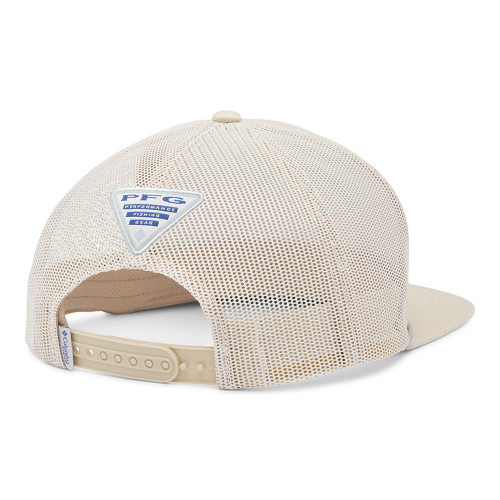 Men's Columbia PFG Flat Brim Snapback Fossil Hat back