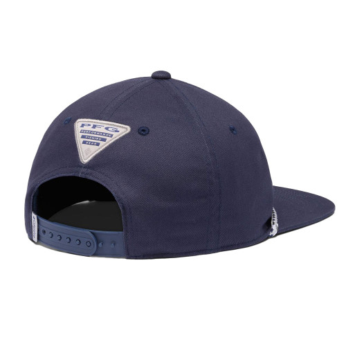 Men's Columbia PFG Back Tack Snap Back Hat Nocturnal Navy Blue  Back Of Hat