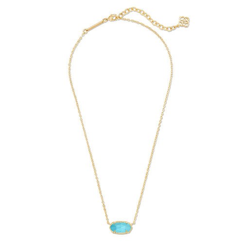 Kendra Scott Elisa Gold Turquoise Magnesite Necklace whole