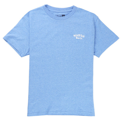 Boys' Marsh Wear Red Catch T-Shirt Light Blue Heather Front