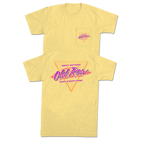 Men's Old Row Retro Triangle Tee Yellow Main