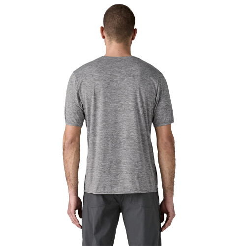 Men's Patagonia Capilene Cool Daily Feather Grey Tee back Men's Patagonia Capilene Cool Daily Feather Grey Tee back