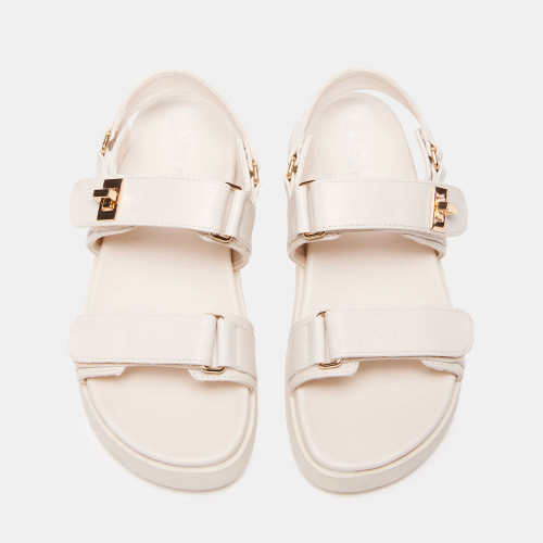 Girls' Steve Madden Mona Strap Sandal Bone Top