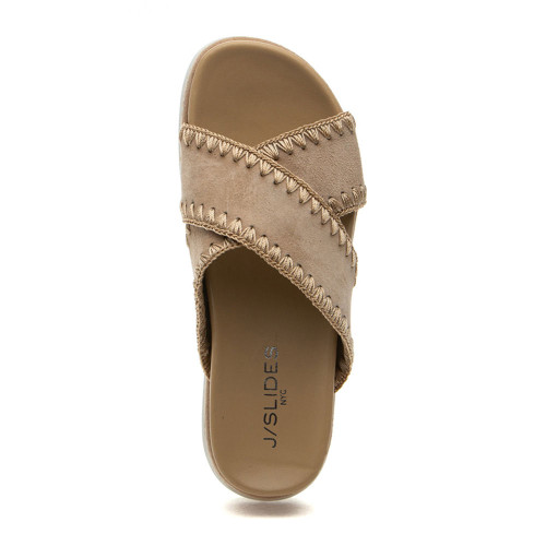 Women's J/Slides Boo Flatform Sandal Sand Suede Top Women's J/Slides Boo Flatform Sandal Sand Suede Top