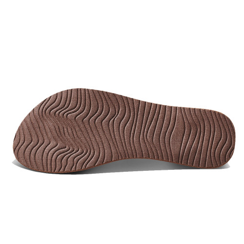 Women's Reef Cushion Slim Flip Flops - Espresso Sole
