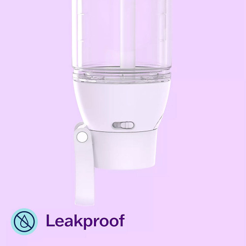 Tervis 24 oz Auburn Venture Lite 2-In-1 Water Bottle Gray Leakproof Detail